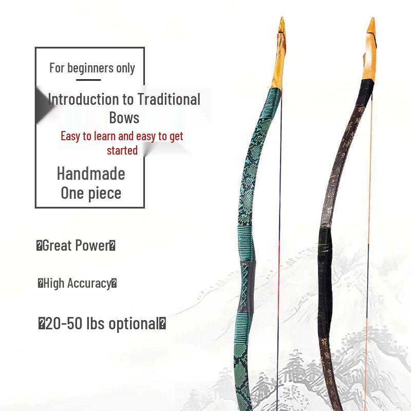 Qiu Qiao Professional Wooden Traditional Recurve Bow