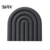 Durable Potholder for Daily Use Rainbow Silicone Pot Mat Heat Resistant Trivet Hot Dishes High Temperature Non-Slip Table Placemat Kitchen Home