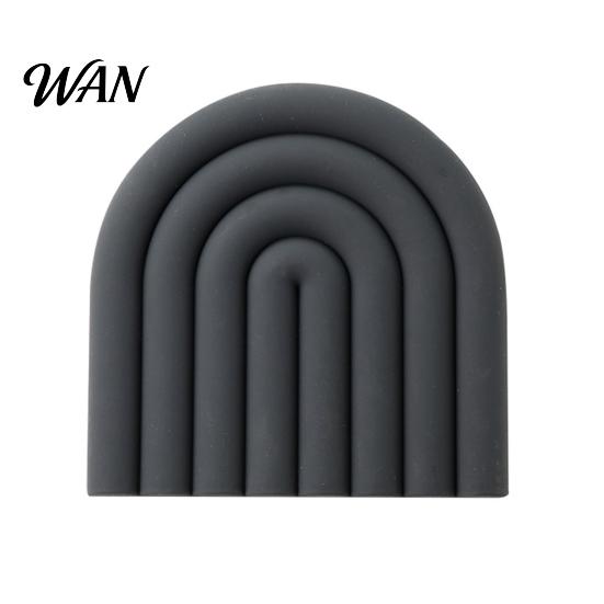 Durable Potholder for Daily Use Rainbow Silicone Pot Mat Heat Resistant Trivet Hot Dishes High Temperature Non-Slip Table Placemat Kitchen Home