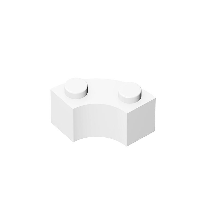 

20PCS compatible with 85080 2X2 1/4 ring bricks, 3063 curved building blocks, DIY educational and creative children s toys