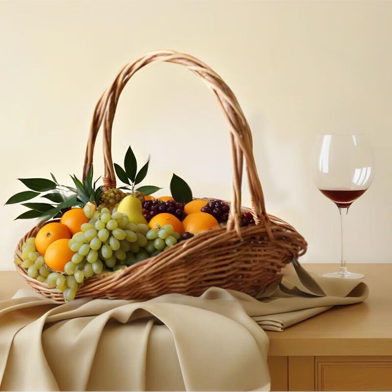 Deer Color Hand-Woven Basket