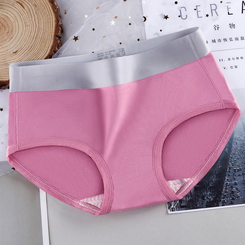 

Эластичные трусы для живота без следов, большие размеры, антибактериальное нижнее белье с промежностью, женские трусики из модала со средней талией M