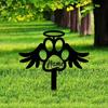 Metal Memorial Garden Stake for Dog Cat Grave Marker, Angel Wings Pet Remembrance Yard Decor, Outdoor Cemetery Cross
