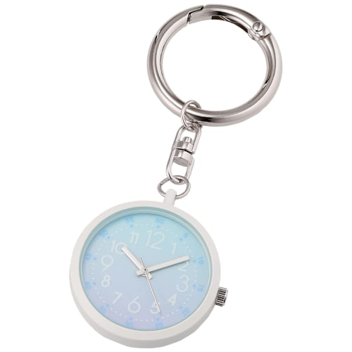 

Fieldwork Repass Analog Pocket Watch with Carabiner, Gradient Dial, KDS013-1, Silver, for Girls