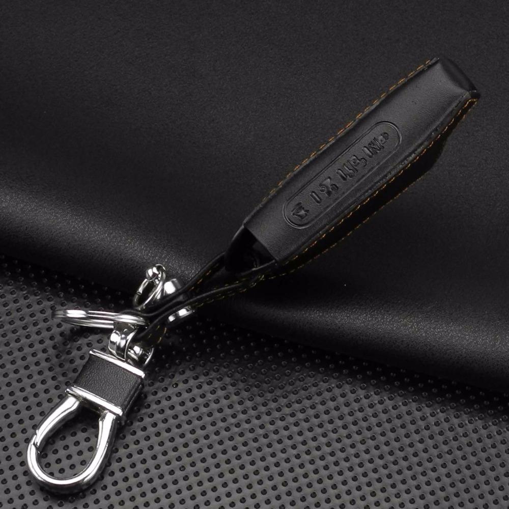 Jingyuqin 4 Buttons Leather Key Cover Case X5 For Russian Version Vehicle Security Two Way Car Alarm System TOMAHAWK X5 Keychain