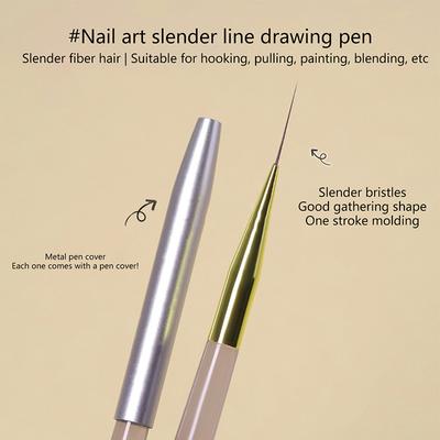 Nail Art Liner Brushes Gel Nail Brush Extremely Fine Nail Polish Painting Brush Drawing Nail Art Design