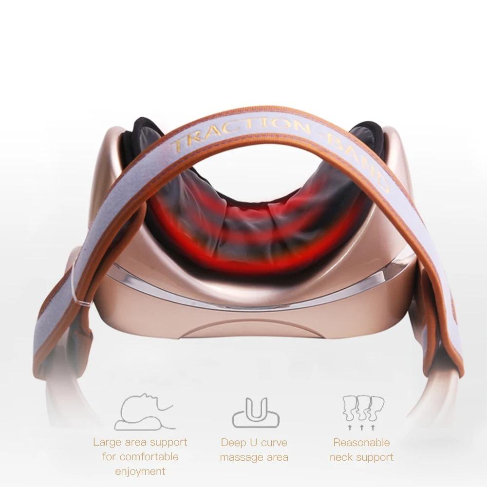 Stretch Cervical Tractor Pillow Relax Traction Posture Pump Gifts Filled Air Neck Massager  Home