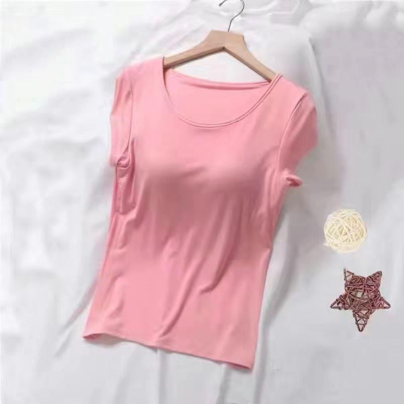 Damen Einfarbig Brustpolster Cup One Damen Tank Top Unterwäsche Übergröße