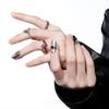 Ring Modeschmuck Kette Fingernagelringe Schutz-Nagelringe Ring-Sets Damen Öffnungsringe