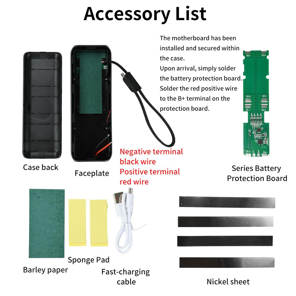 PD100W DIY Battery Charger Case Fast Charging for 4PCS 21700 Polymer 20000mA Battery Power Bank Box for Macbook Need Welding