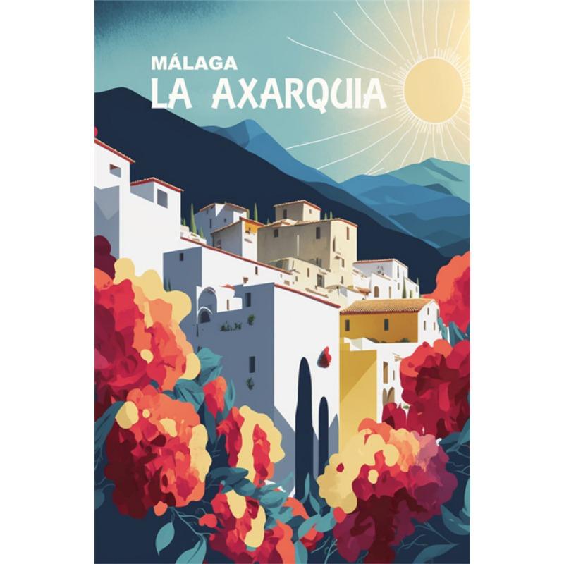 

Винтажный туристический плакат Город Малага Холст Принты Искусство Деревня Пляжи Солнечный Берег Ретро Настенное Искусство Картины Фреска Домашний Декор 21cm×30cm NoFrame