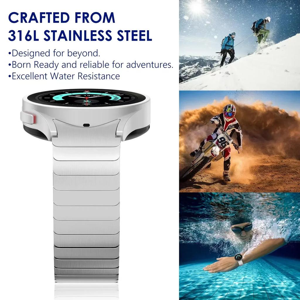 Metal Link Bracelet Strap For Samsung Galaxy Watch 6 Classic 47mm 43mm 46mm No Gap Wristband Galaxy Watch 7 6 5 4 44mm 40mm Belt
