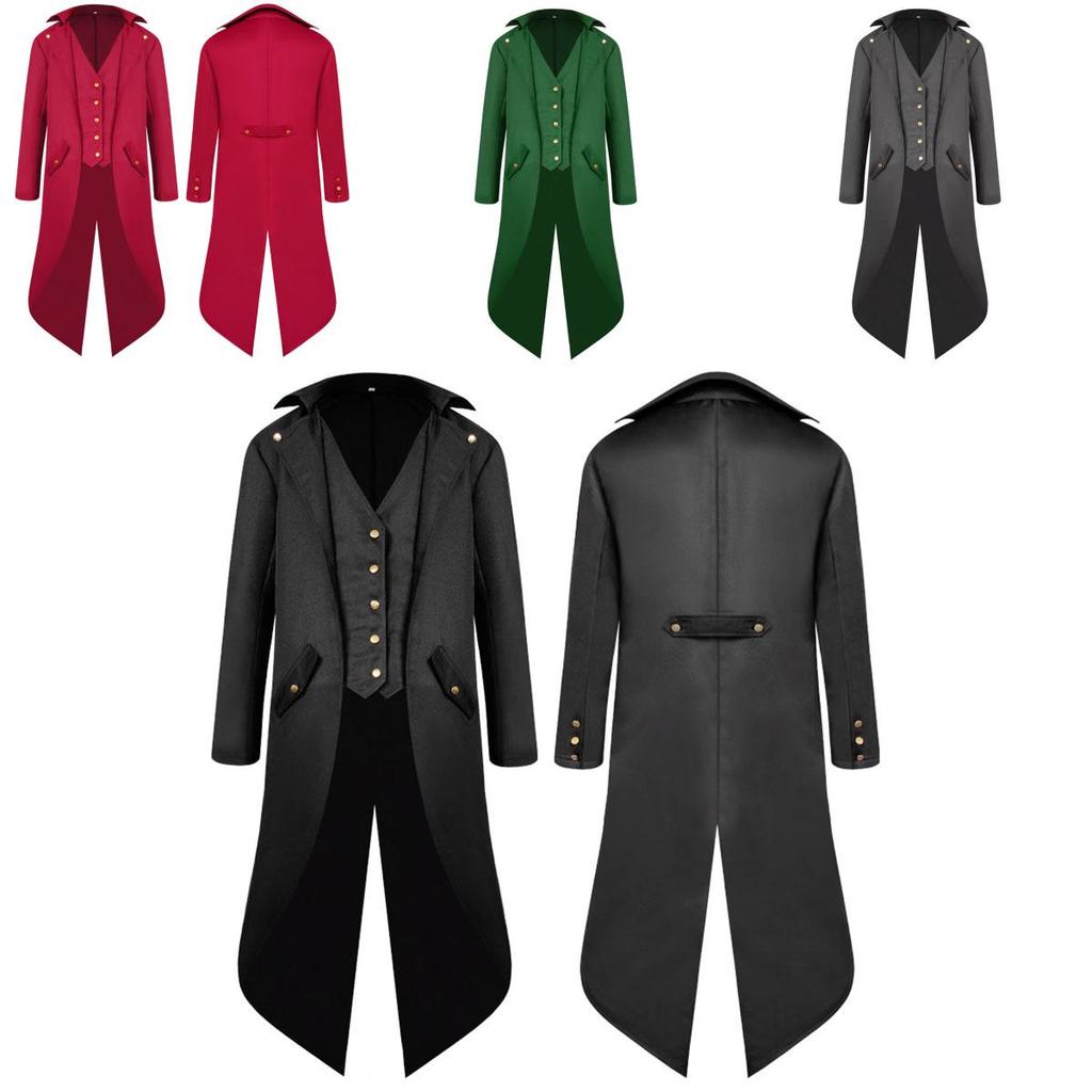 Luxurious Victorian Coat For Men Featuring Exquisite Corset Style And Button Front