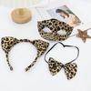 Animal Pattern Ears Headpiece With Soft Fabric Roleplay Costume Hairband For Cosplay Event And Themed Parties
