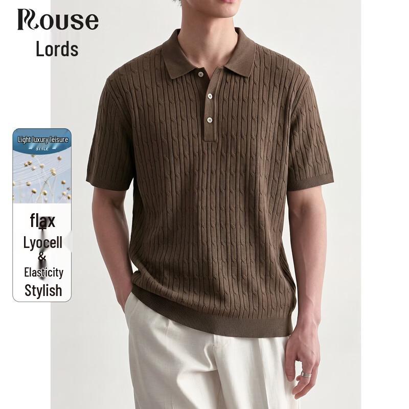 Men s Lyocell-Linen Blend Cooling Polo Knit Shirt 170