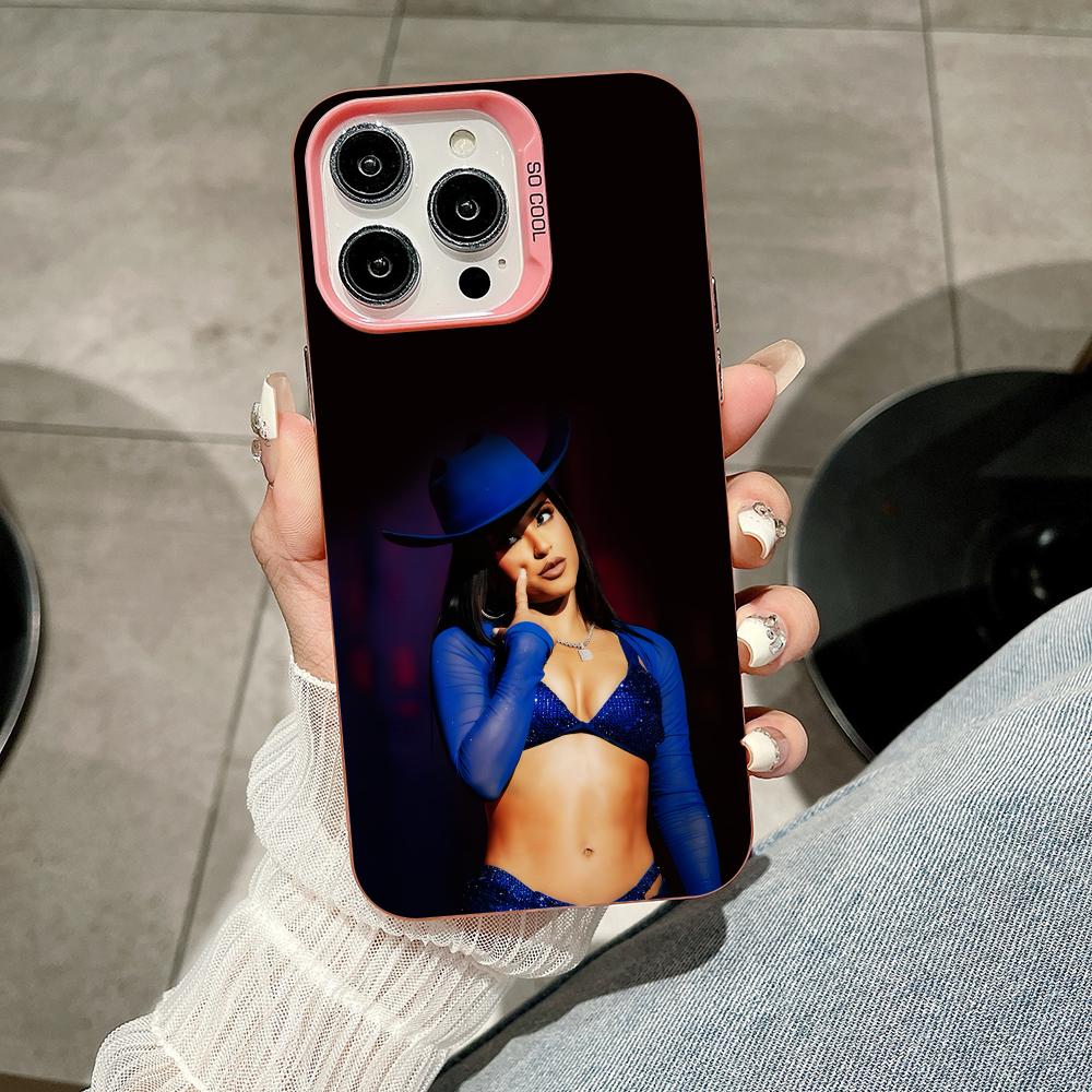 Fashion Becky G Pink Translucent Mobile Phone Case for iPhone 17 16 15 14 13 12 11 X XR XS Air Pro Max Plus Colorful Cover
