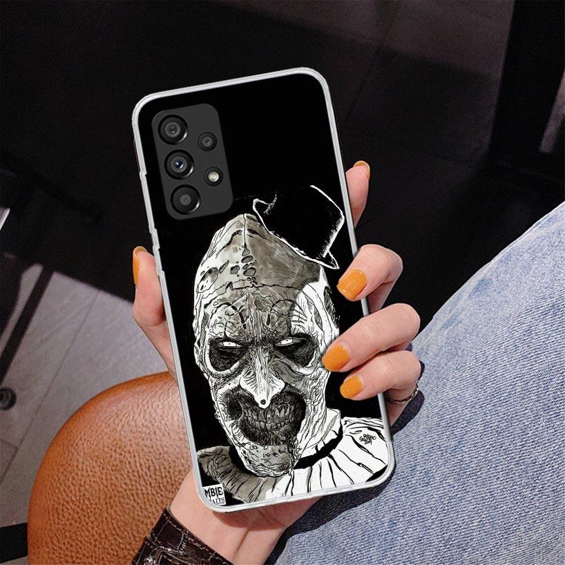 Horror Movie Terrifier Phone Case For Samsung Galaxy A17 A16 A15 A14 A13 A57 A56 A55 A54 A53 A37 A36 A35 A34 A33 A26 A25 A24 A23