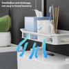 2/3 Layer Over The Toilet Rack Punch- free Bathroom Storage Rack Durable Vertical Toilet Stand