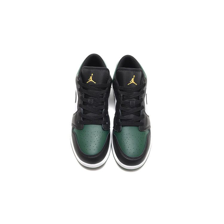 Zapatillas Air Jordan 1 Low GS Green Toe para Niños Verde Noble Polen Blanco 553560-371
