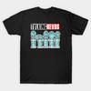 Men Black Print T-shirt Talking Heads No-Cut Transfer Paper Print Cotton Tshirt