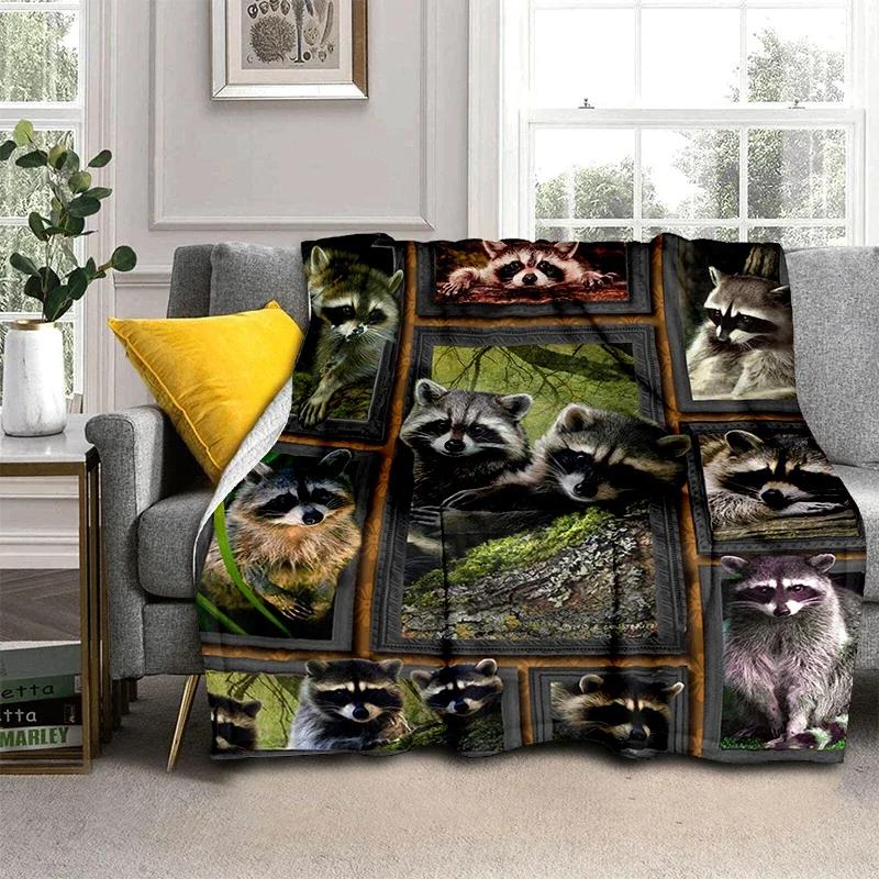 Animal Blanket Elephant Wolf Cow Highland Cattle Dog Flannel Blanket Super Soft Fleece Throw Blanket for Bedroom Couch Sofa Gift