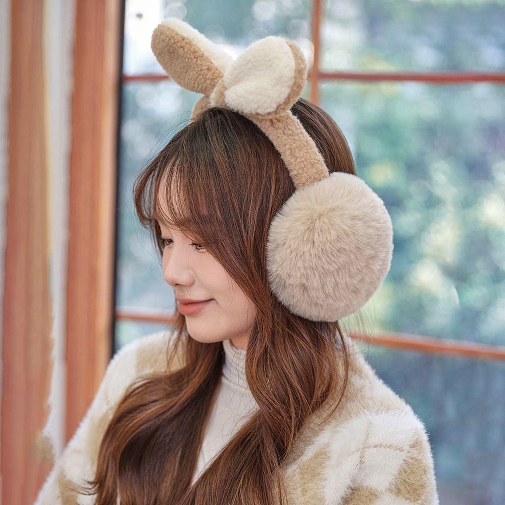 Soft Warm Earflaps Fleece Plush Ear Warmers Fashion Ear Cover  Unisex