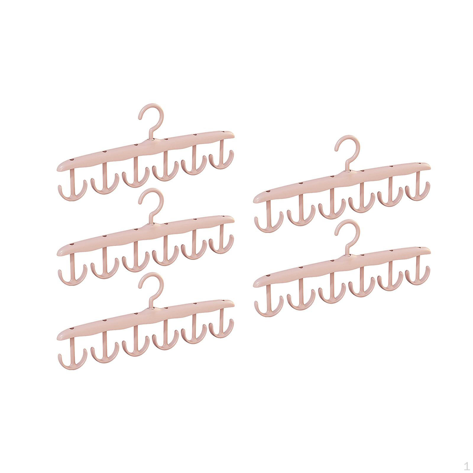 

Вращающаяся вешалка, набор из 5 шт., органайзер для одежды, многофункциональная стойка для хранения, одежда Lignt Pink