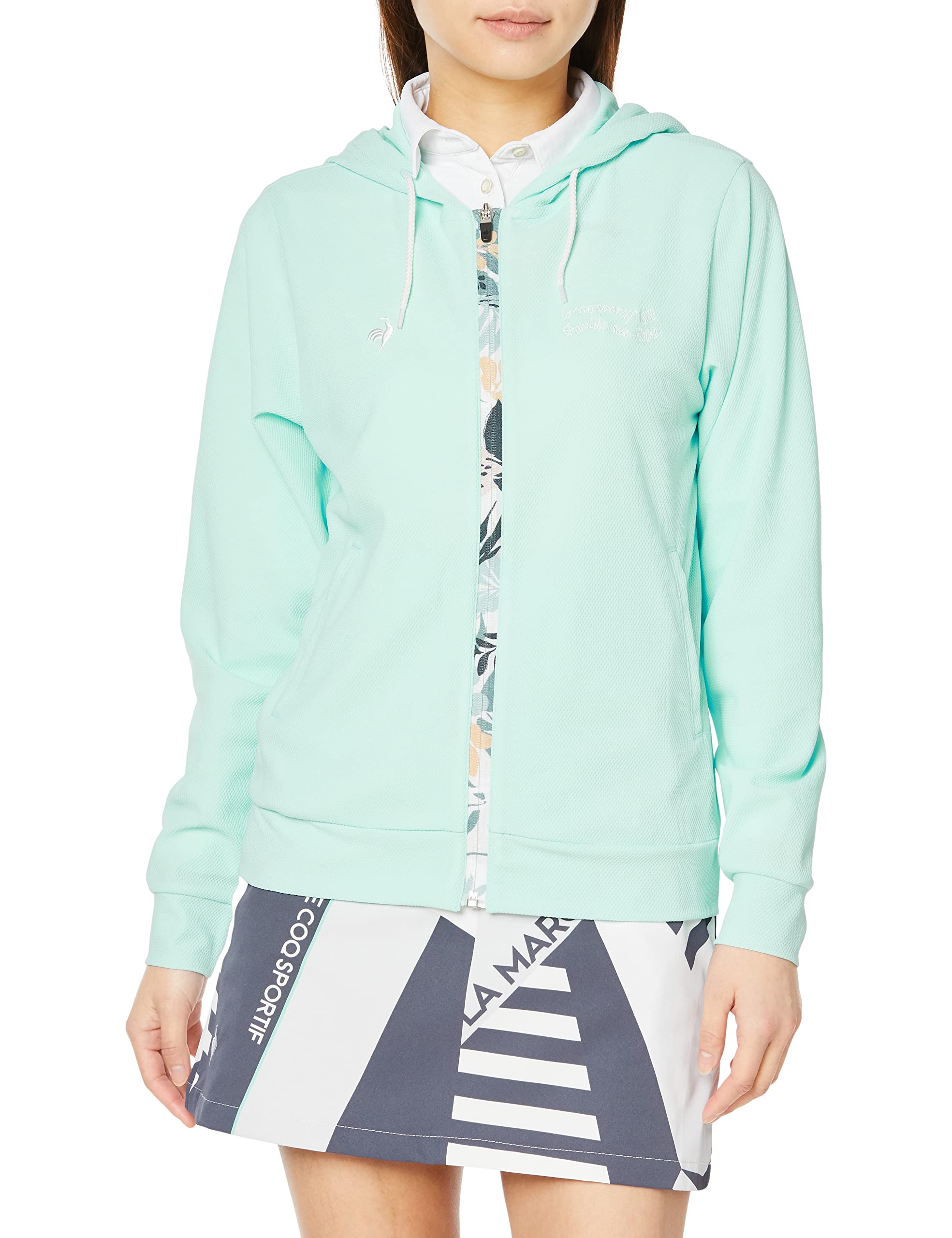 

Coq Sportif Cut and Sew Sweat Absorbent Stretch UPF30 Parka Golf QGWVJL53 EM00 Эквивалент японского размера S [Le Golf] для женщин (Изумруд)