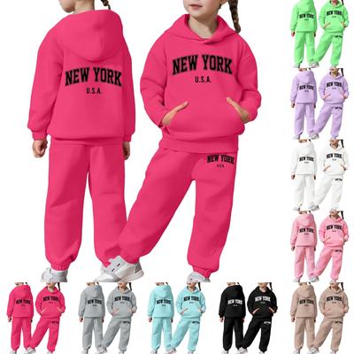 Chlapci Dívčí tepláky Oblečení Mikina s kapucí Tepláky na jogging Tepláky Set Módní outfit