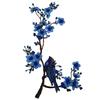 1PC Cloth Stickers For Cheongsam Plum Blossom DIY Water-soluble Sewing Accessories Applique Patch Embroidery Flower Dancing Bird