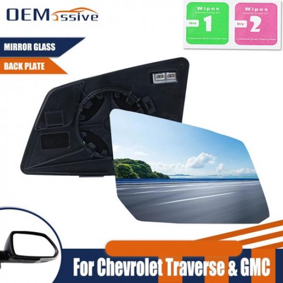 

Right Passenger Side Heated Mirror Glass For Chevrolet Traverse 2007-2016 2015