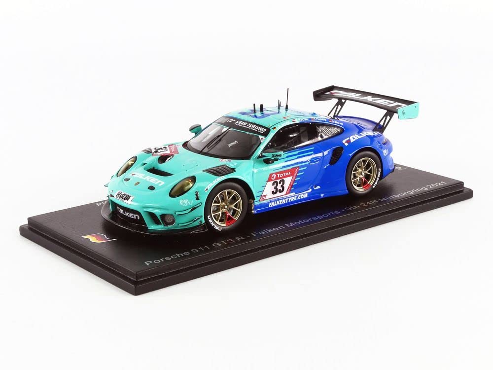 

Spark Национальная модель Porsche 911 GT3R 2021 24 часа Нюрбургринга 9-е место 1/43 Falken #33 К.Бахлер/Д.Вернер/Т.Прайнинг/Л-Д.Арнольд