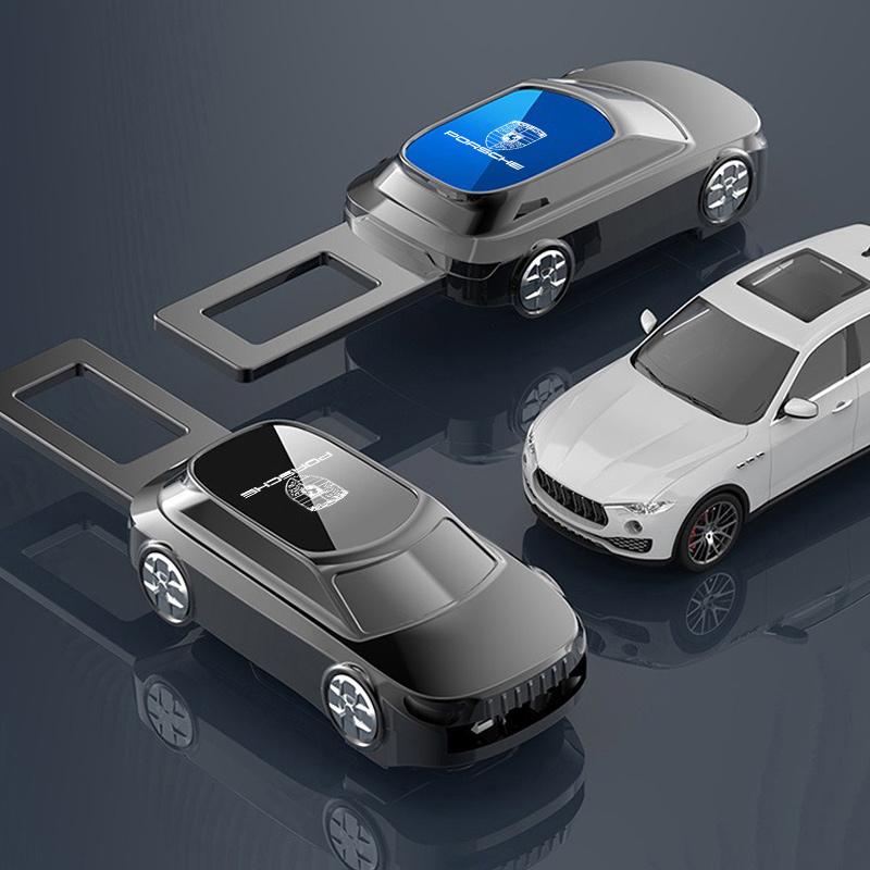 1PC Car Seat Belt Buckles Safety Belts Extender Plug Accessory For Porsche 911 Cayenne Carrera-GT 928 Panamera Boxster Macan 918