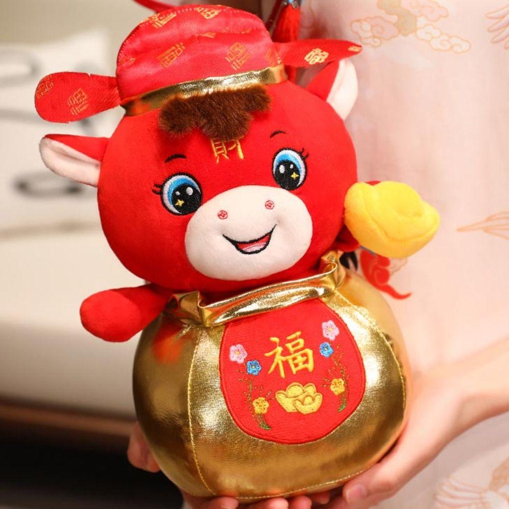 Cartoon Animal Chinese Zodiac Horse Doll Lucky New Year Mascot Horse Stuffed Toys  New Year