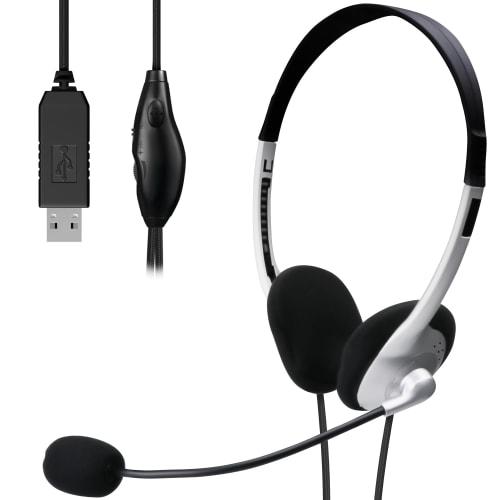 

ELECOM Headset USB Wired Headphones with Microphone Lightweight Long Time Web Conference Telework [Compatible with LINE Skype Windows Online Games] 1.