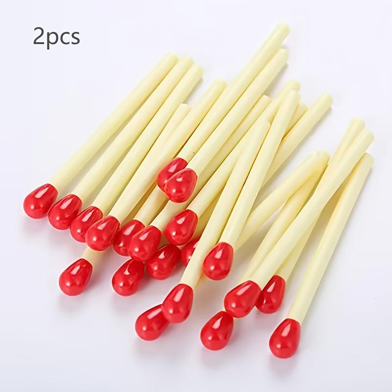 Multiple-pack Creative Cute Matchstick Ballpoint Pens, Mini Matchstick-style Ballpoint Pens 2pcs