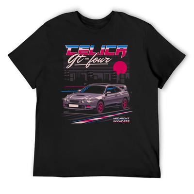 Celica Gt-Four Sportovní Auto Ilustrace Tričko vintage anime tričko anime věci jednoduchá bílá trička pánská