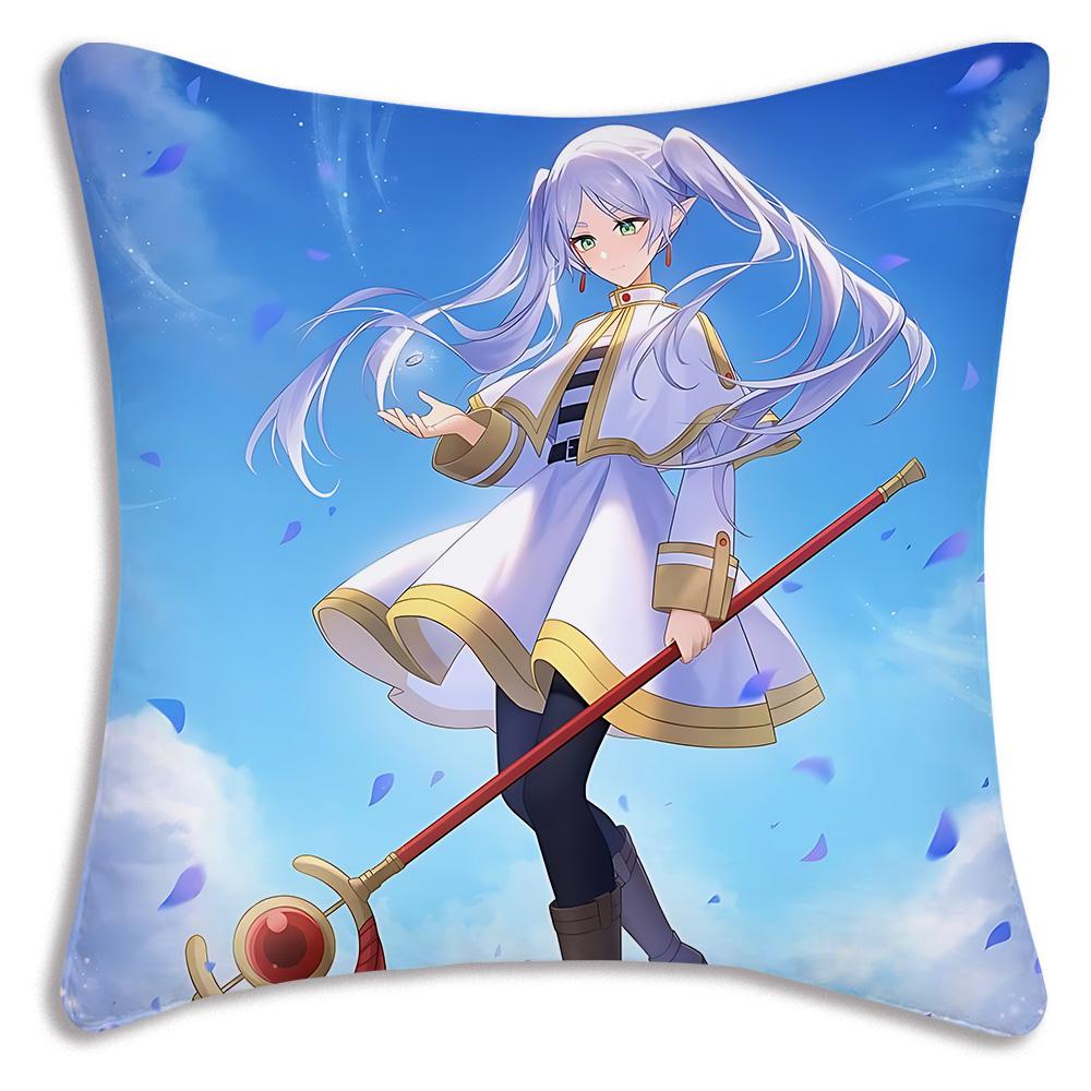 Anime C-Cowboy Bebops Pillow Covers Cartoon Sofa Decorative Home Double-sided Printing Short Plush Cute Cushion Cover