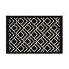 Chinese Retro Plaid Entrance Doormat: Dirt-Resistant, Machine Washable Wabi-Sabi Entryway and Hall Floor Mat.