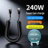 120W Type-C Fast Charging Data Cable for Apple 15/16/17, Huawei, Oppo - 6A Compatible