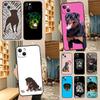 Cute Rottweiler Dog Phone Case For iPhone 17 Pro Max 14 13 12 11 15 16 Pro Max Mini 16 15 Plus 16e 17 Air Cover