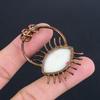 Evil Eye Pendant, Copper Electroformed Gemstone Jewelry, Handmade Pendant, For Mother Day