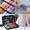 Complete Sewing Kit with Threads Needles Scissors Tape Measure Buttons Portable Travel DIY Embroidery Handwork Sewing Tool Set