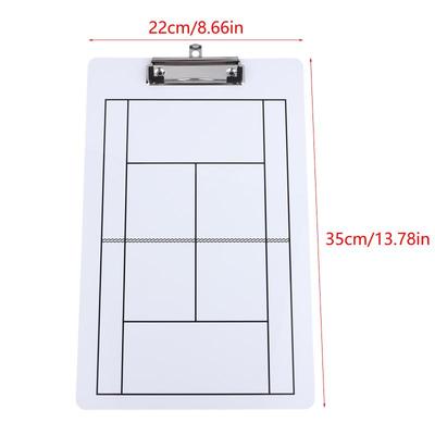 35X22Cm Quadro de Treinamento de Tênis Prancheta de Estratégia Quadro de Exibição Profissional Jogo de Tabuleiro Plano de Jogo Quadro de Demonstração de Tática