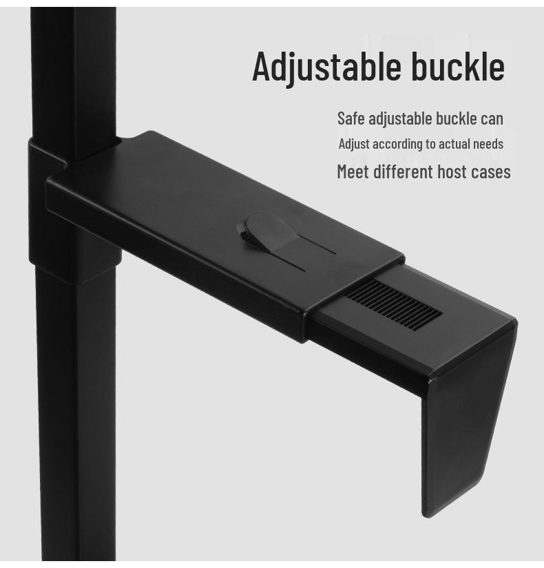 Steel Under-Desk Computer Case Hanger Tray