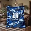 Everton Football Print Flannel Blanket Soft Warm Sofa Bed Throw Blanket For Home Office Bedroom