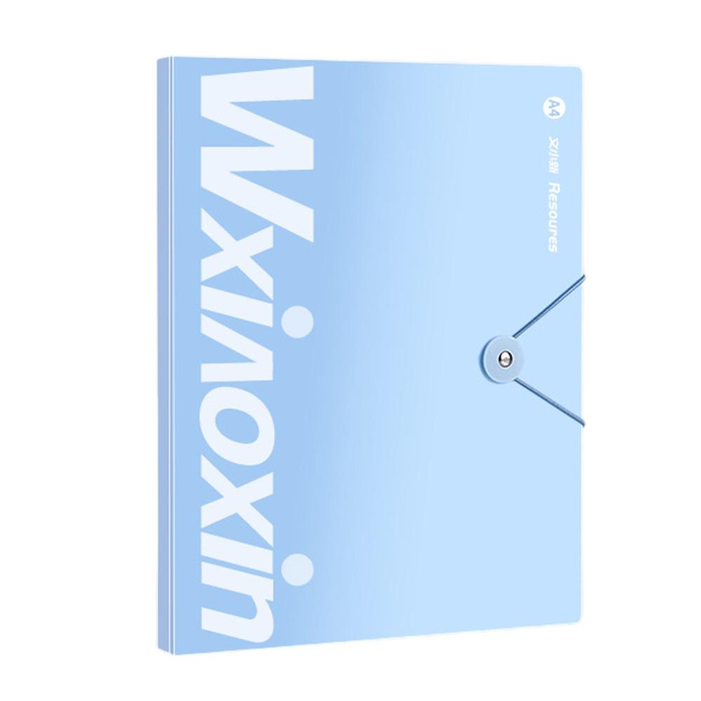 New Transparent Insert Folder Portable Large Capacity Classification File Folders A4 Student Test Paper Storage Bag