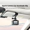 Innovative Car Sunshade Camera Mount Quick Release Clip Mounting Bracket Universal for 360 X3/Action 4 Action Cameras