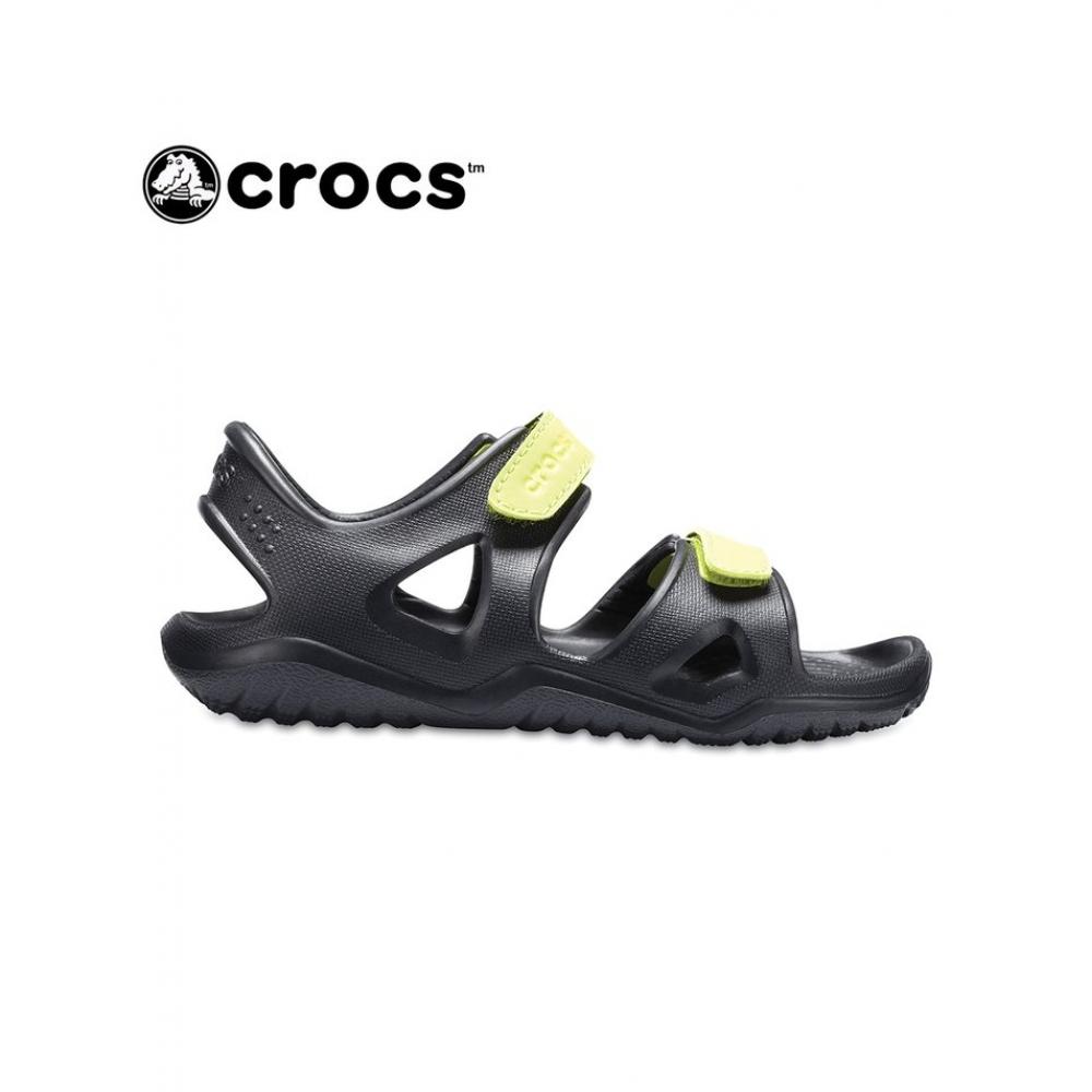 

A Crocs sAndAls 204988 09w black bolt green/C10