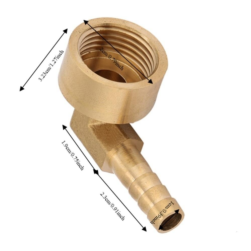 1pcs 90 Degree Barb Hose Fitting Female Threaded Hose Barb Fitting Elbow  Fuel/Water/Oil/Gas/Air